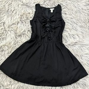J.Crew Ruffle Fit and Flare Cotton Dress